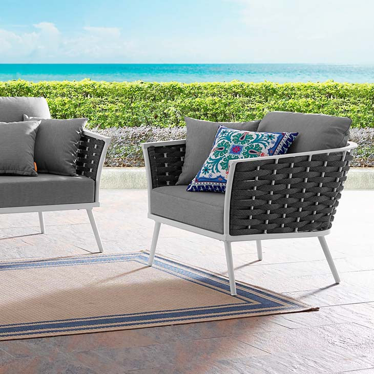 Standpoint Outdoor Patio Aluminum Armchair - living-essentials